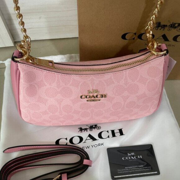 Coach Teri Shoulder Bag In Signature Canvas - Picture 2 of 8